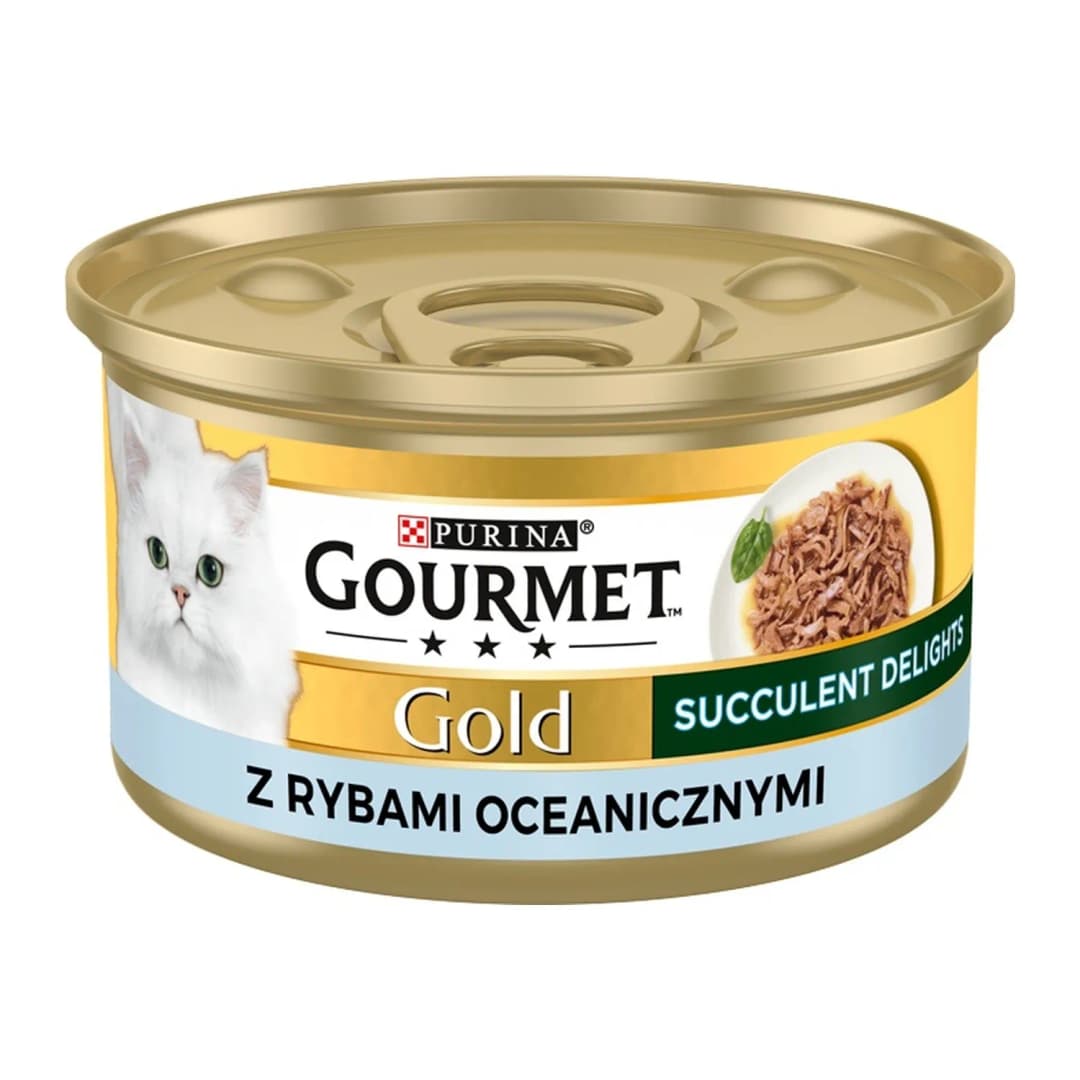 PURINA GOURMET GOLD Karma mokra dla kotów z rybą oceaniczną 85 g