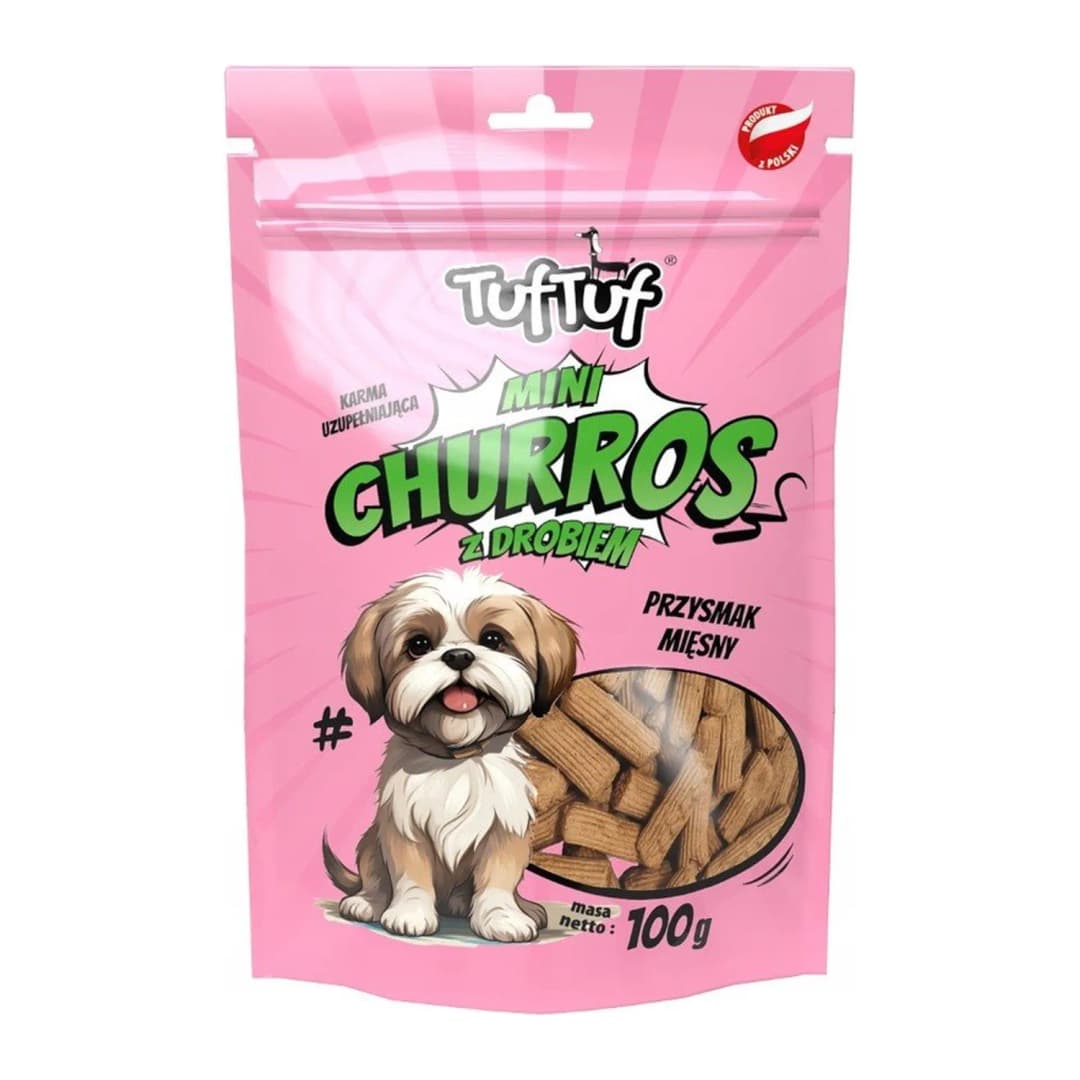 TUF TUF Mini churros z drobiem 100 g