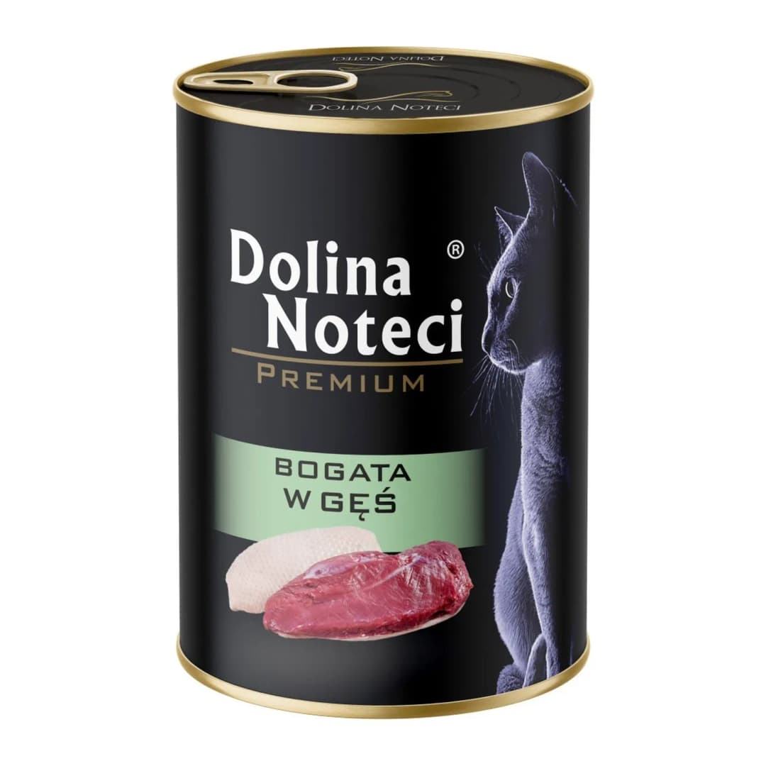 DOLINA NOTECI PREMIUM Karma mokra dla kotów z gęsią 400 g