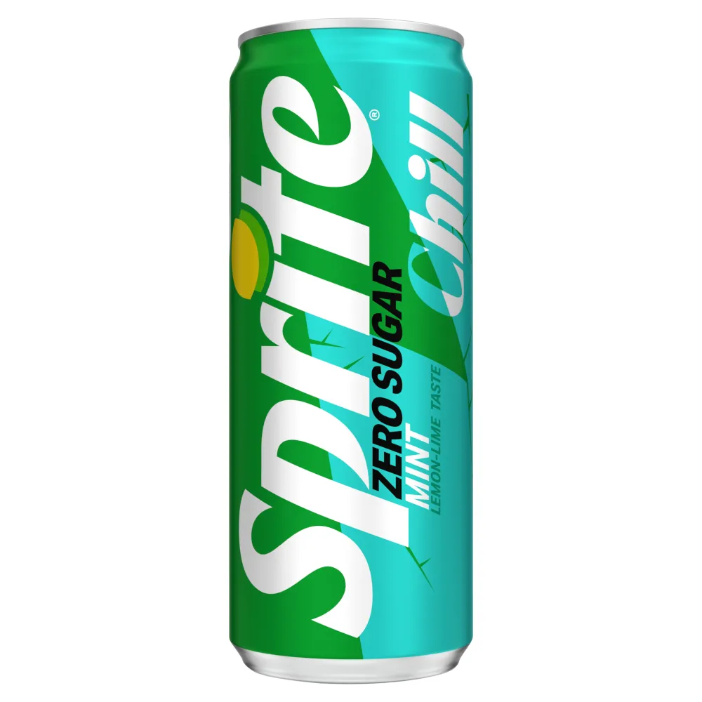 SPRITE ZERO Napój gazowany o smaku miętowym Chill bez cukru 330 ml