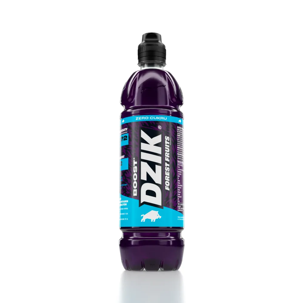 DZIK BOOST Napój izotoniczny o smaku owoców leśny bez cukru 750 ml