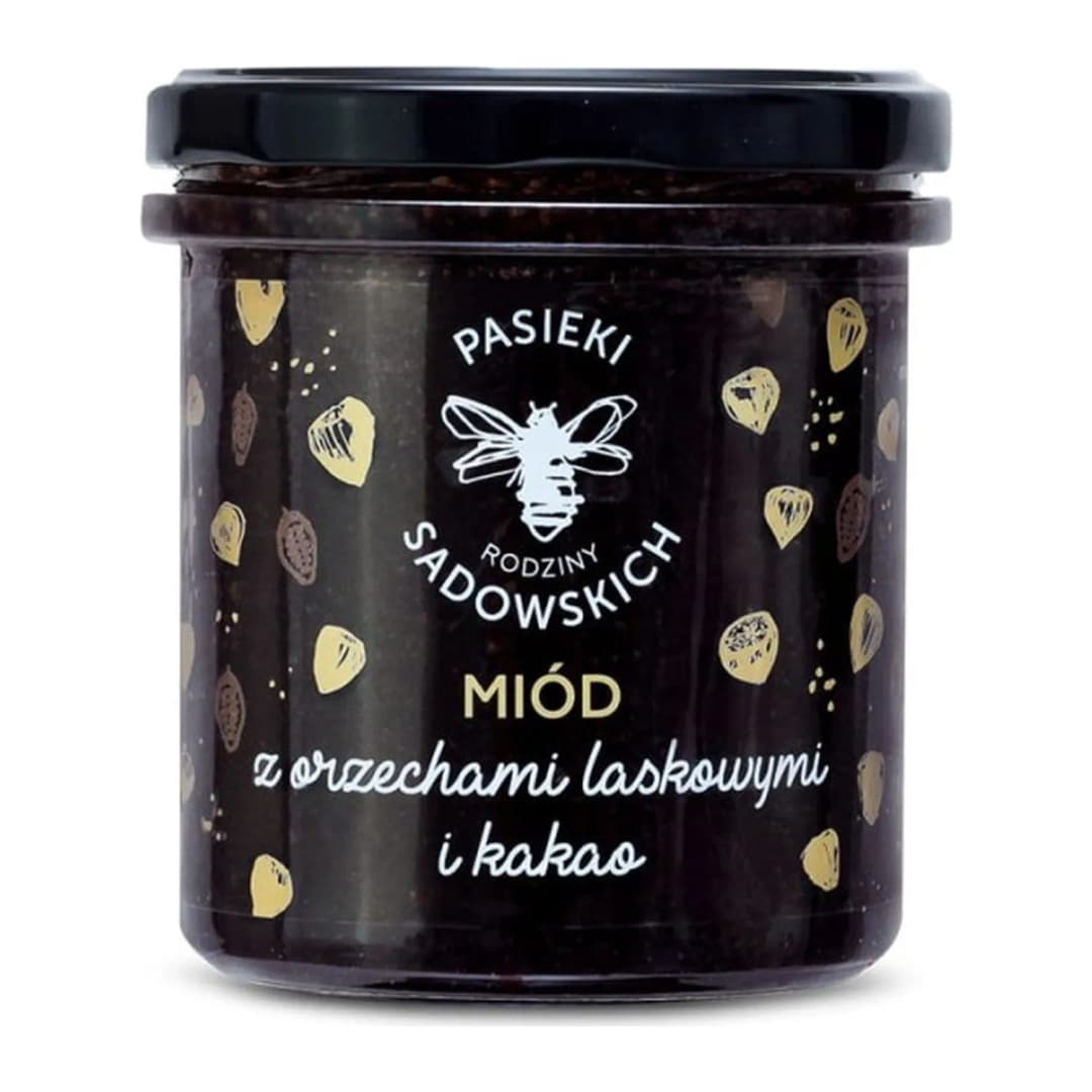 PASIEKI RODZINY SADOWSKICH Miód z orzechami i kakao 410 g