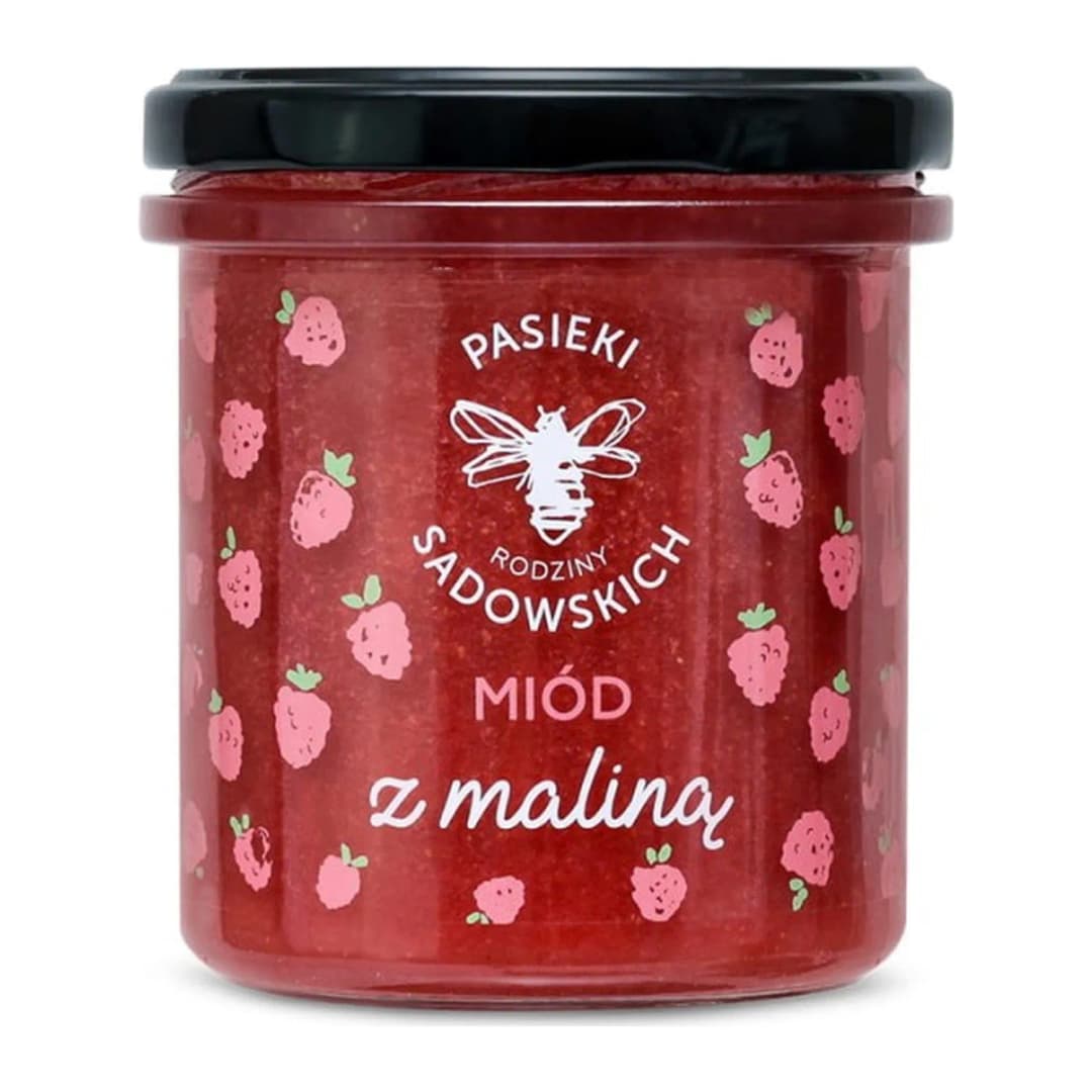 PASIEKI RODZINY SADOWSKICH Miód z maliną 430 g