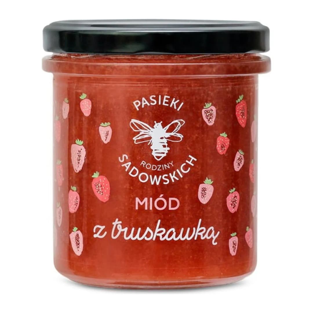 PASIEKI RODZINY SADOWSKICH Miód z truskawką 430 g