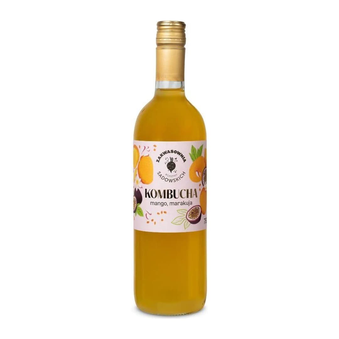 ZAKWASOWNIA RODZINY SADOWSKICH Kombucha mango-marakuja 750 ml