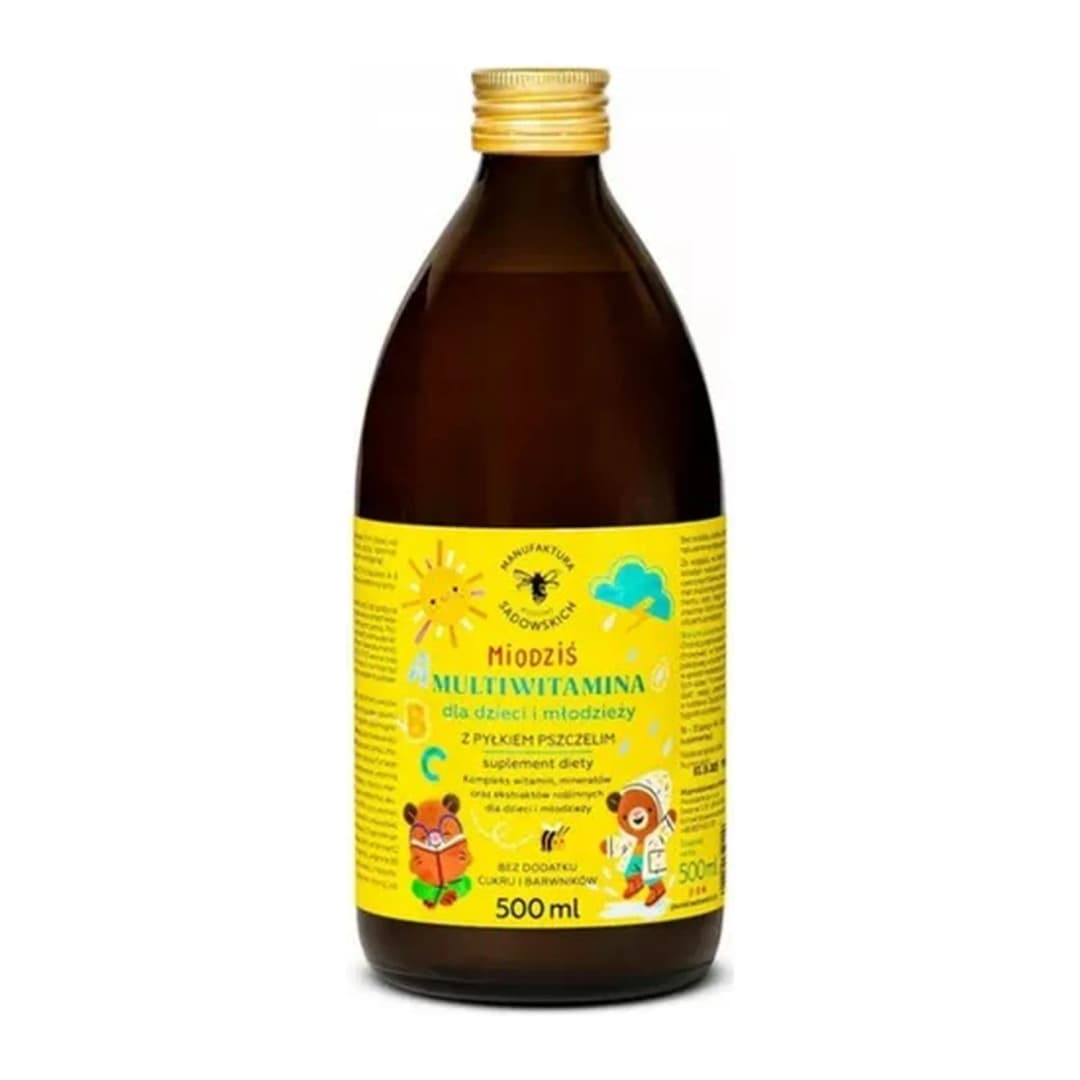 MANUFAKTURA PASIEKI SADOWSKICH Multiwitamina z pyłkiem pszczelim 500 ml