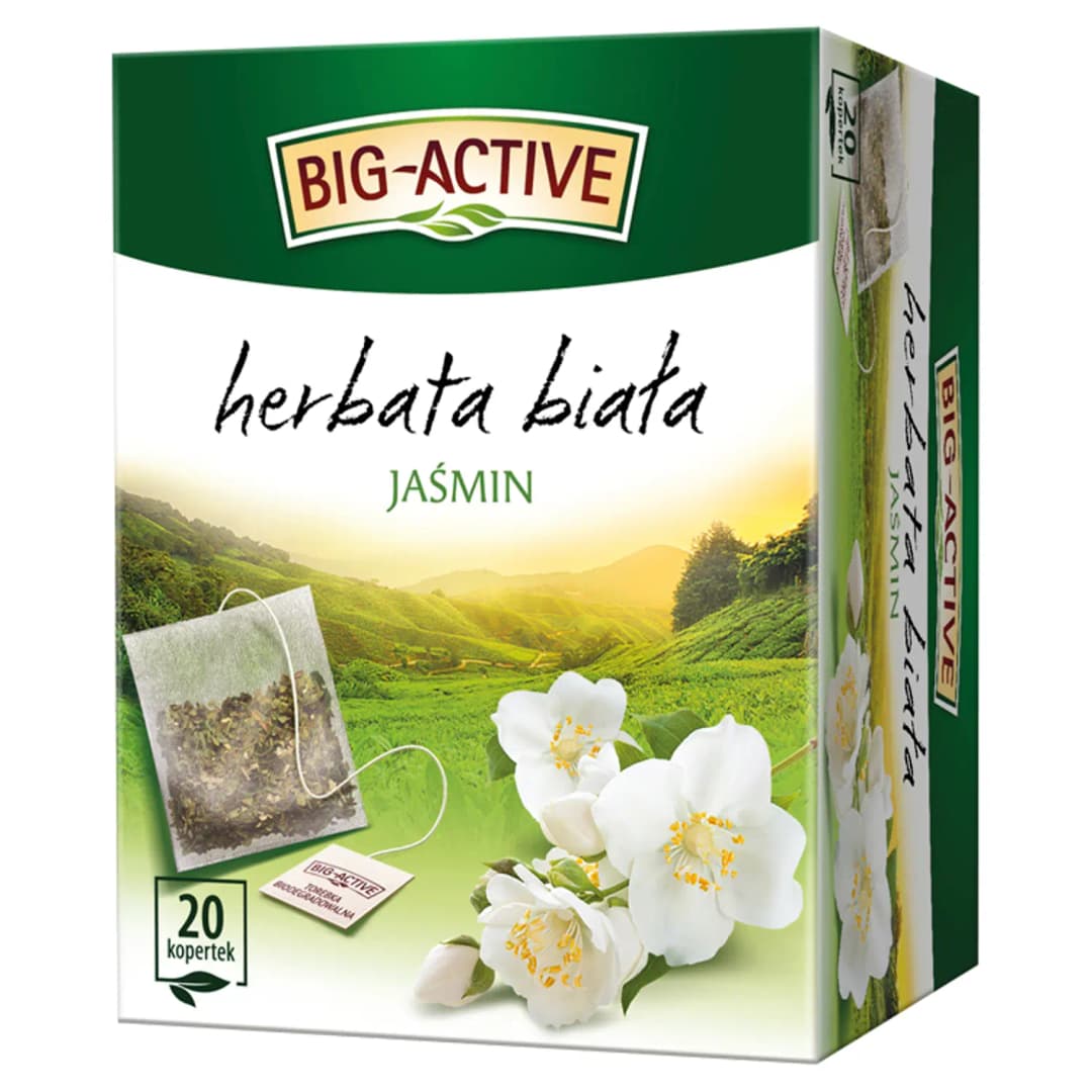 BIG-ACTIVE Herbata biała z jaśminem (20 x 1,5 g) 30 g
