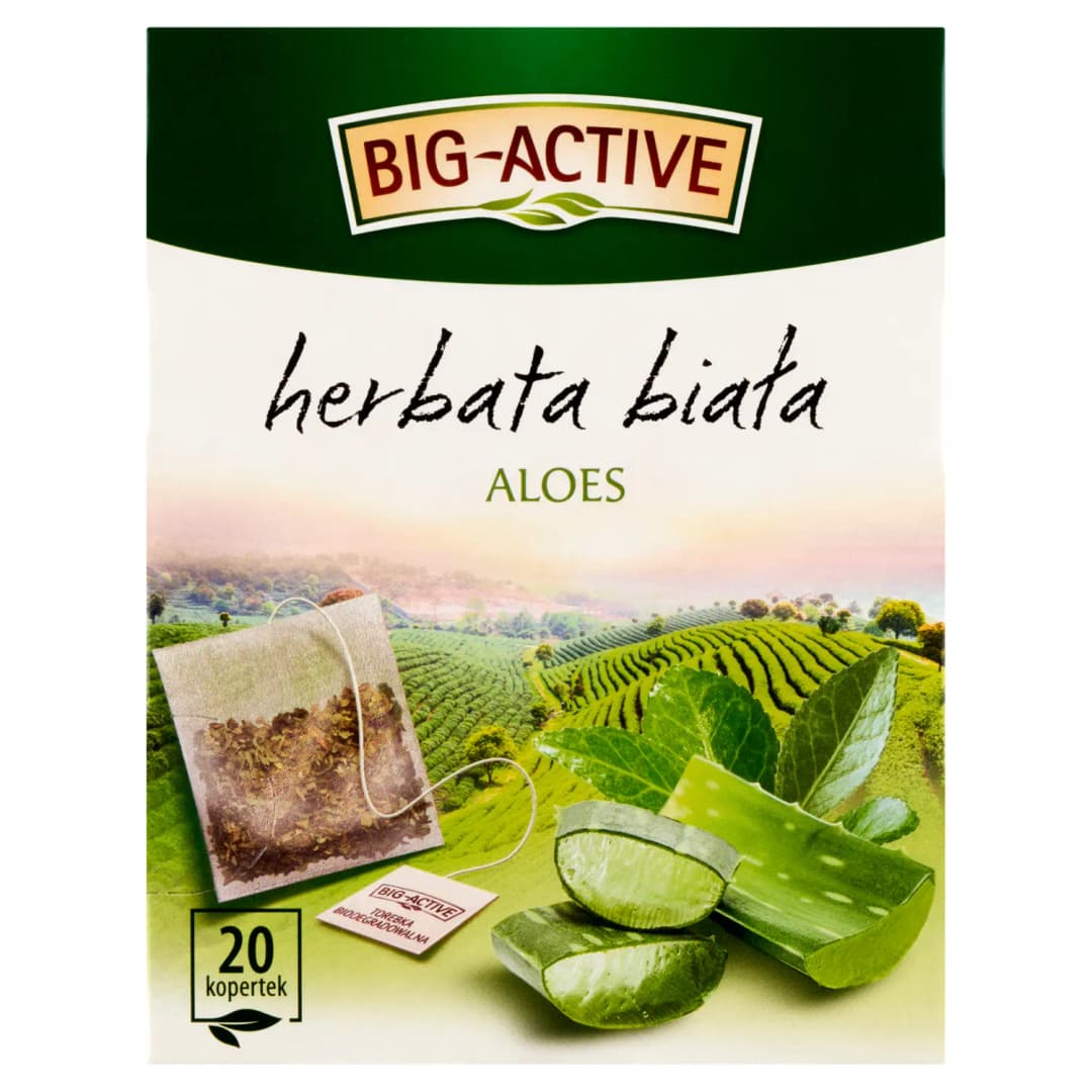 BIG-ACTIVE Herbata biała z aloesem (20 x 1,5 g) 30 g