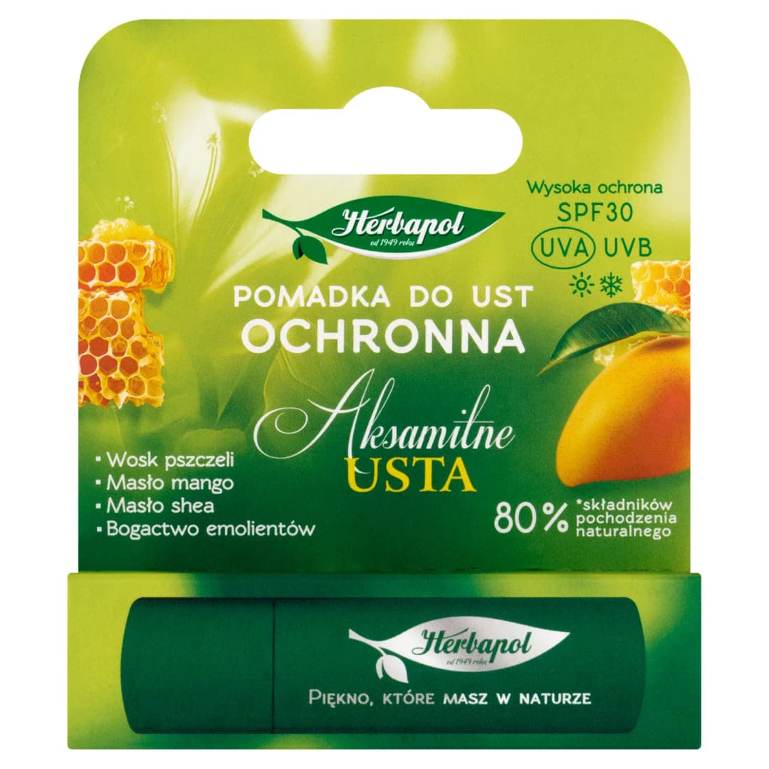 HERBAPOL Pomadka do ust ochronna o zapachu soczystego mango 1 szt.