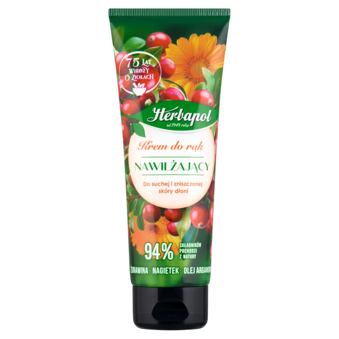 KOSMETYKI HERBAPOL Krem do rąk nawilżający żurawina - nagietek 75 ml