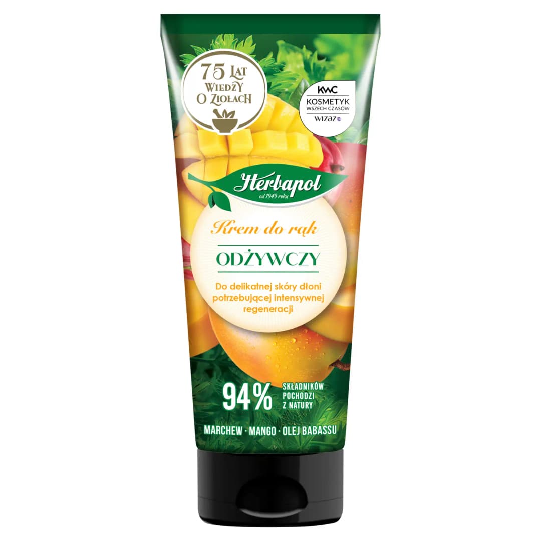 HERBAPOL Krem do rąk odżywczy marchew - mango 50 ml