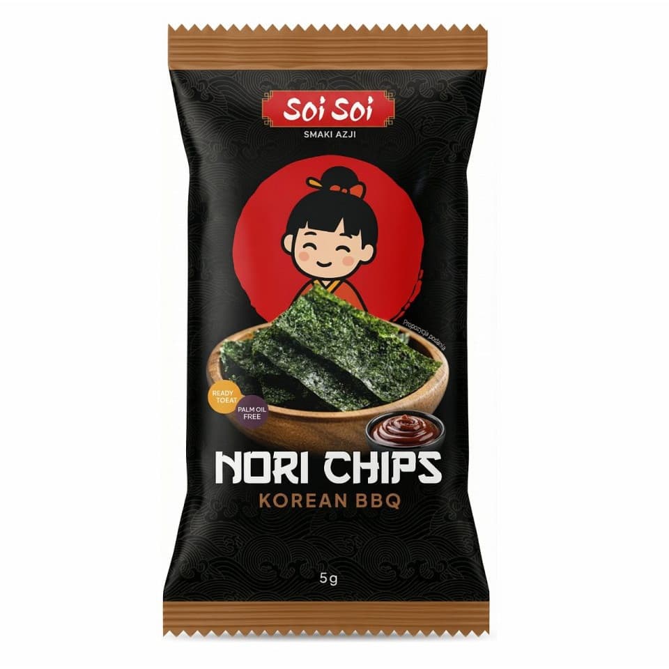 SOI SOI Chipsy nori BBQ 5 g