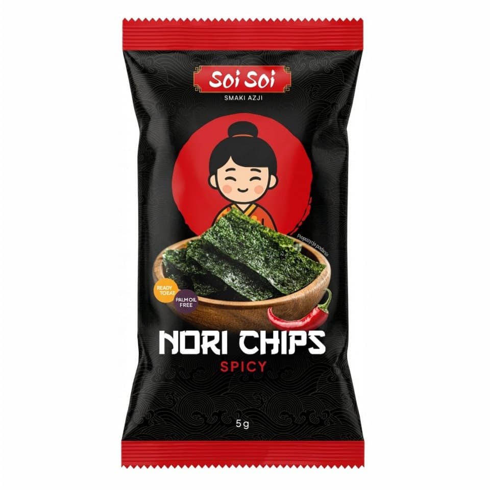 SOI SOI Chipsy nori Spicy 5 g