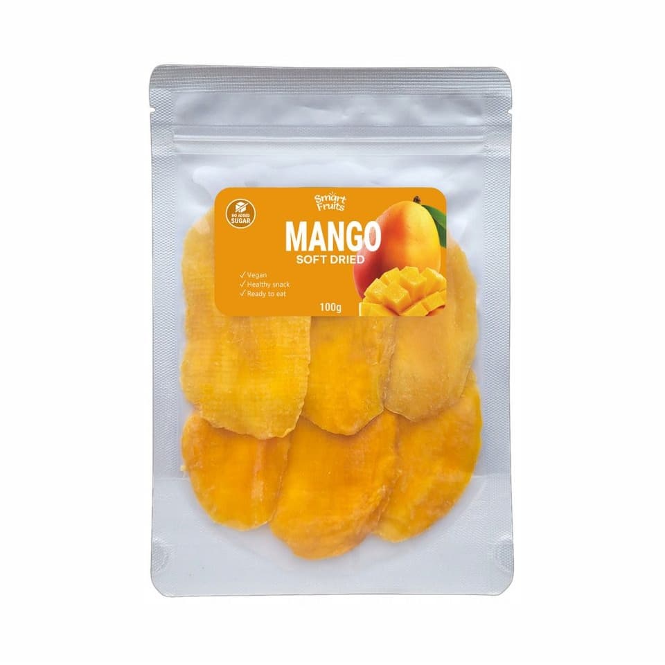 SMART FRUITS Mango suszone bez cukru 100 g
