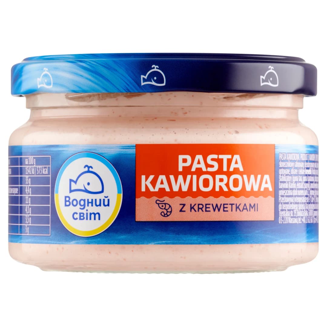 WODNYJ ŚWIT Pasta kawiorowa z krewetkami 160 g
