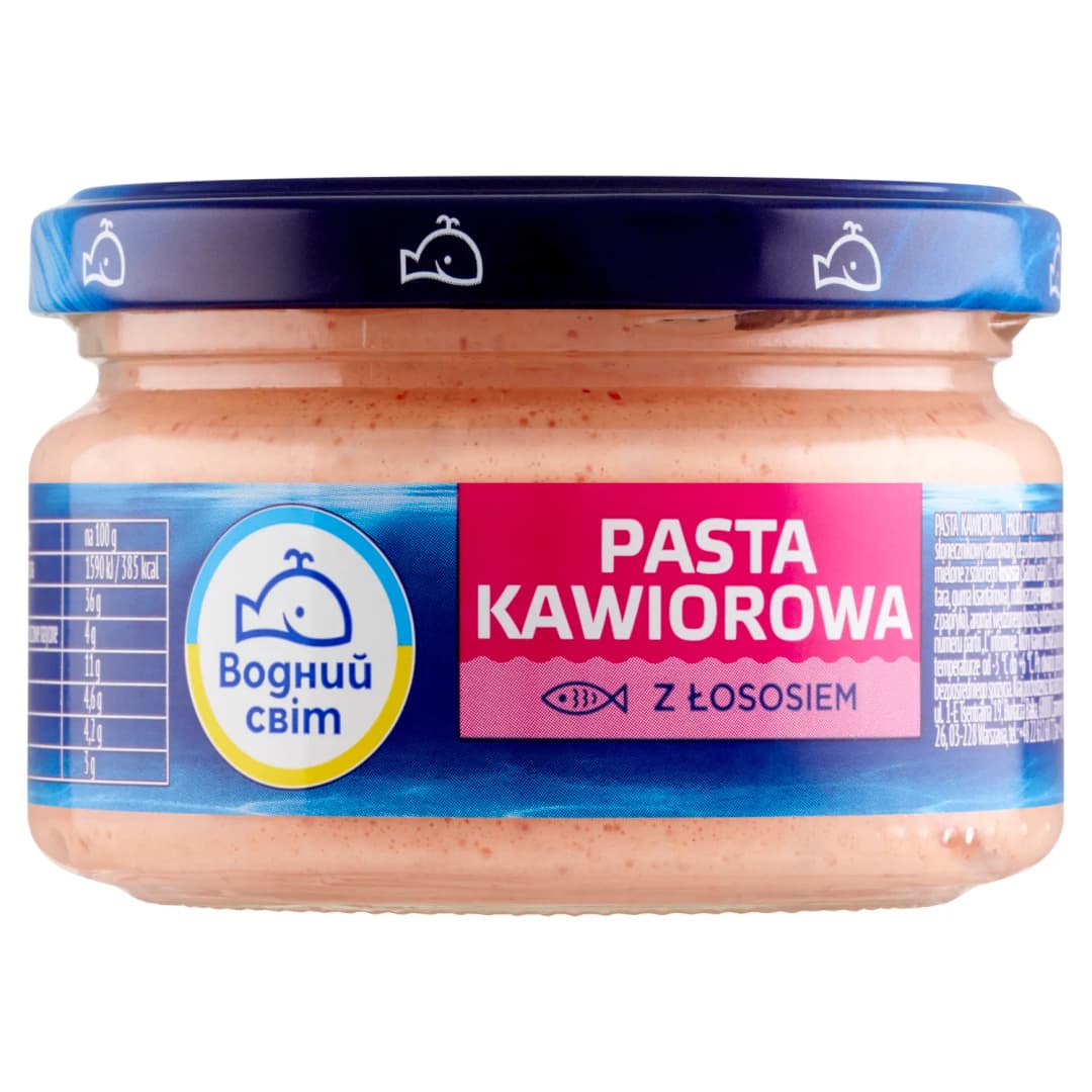 WODNYJ ŚWIT Pasta kawiorowa z łososiem 160 g