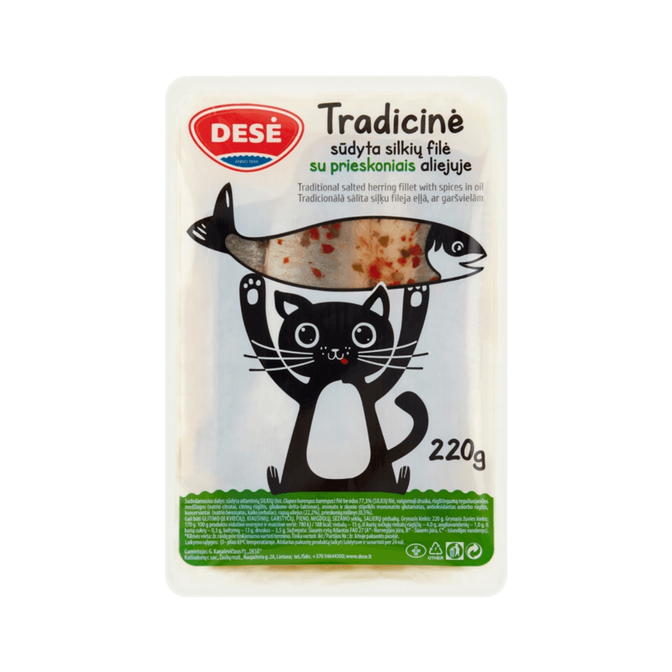 DESE Filety śledziowe w oleju z przyprawami 220 g