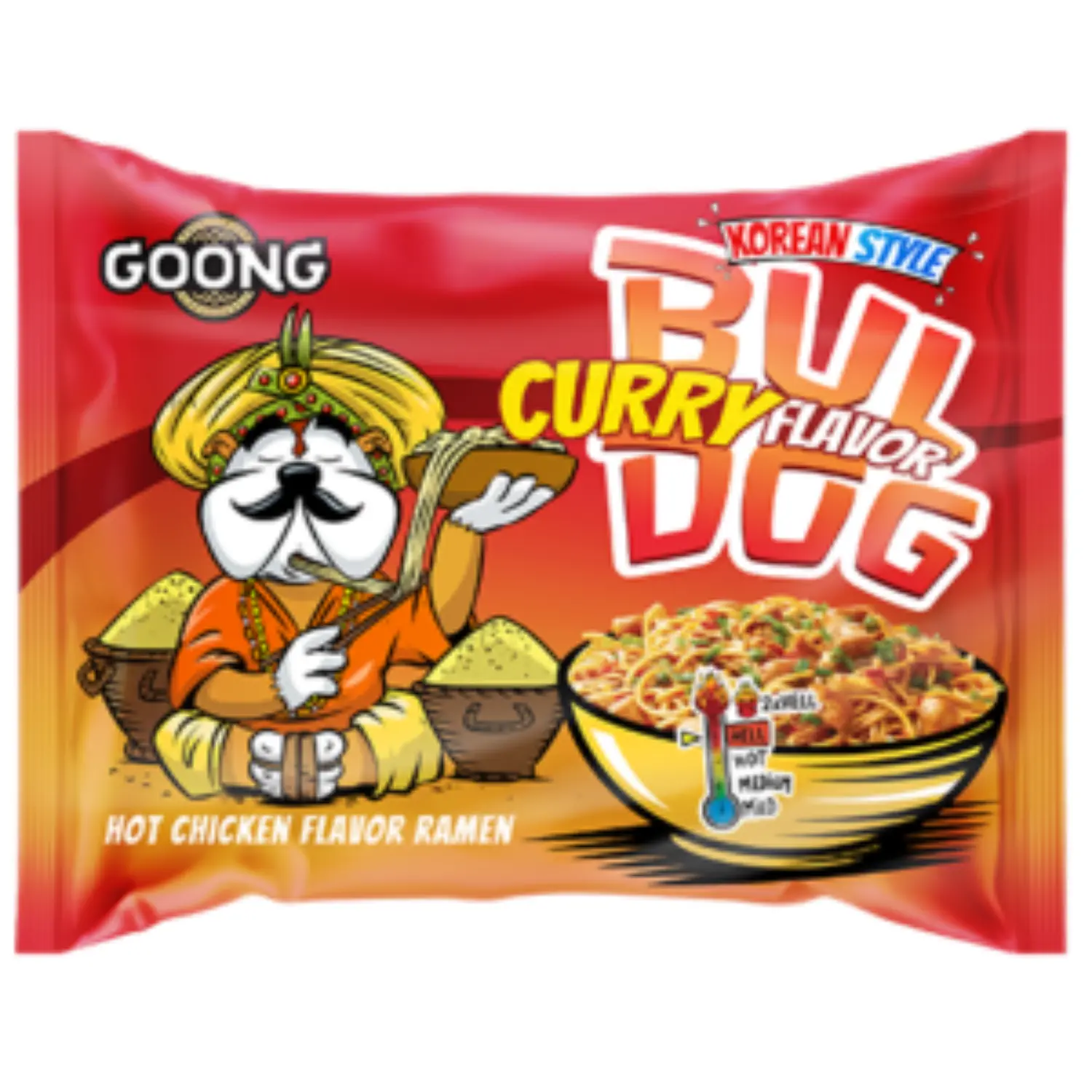 GOONG BULDOG Danie instant z makaronem typu noodle CURRY 1 szt.