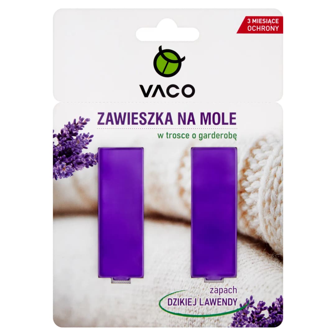 VACO Zawieszka na mole o zapachu lawendy (2x4,5 ml) 2 szt.