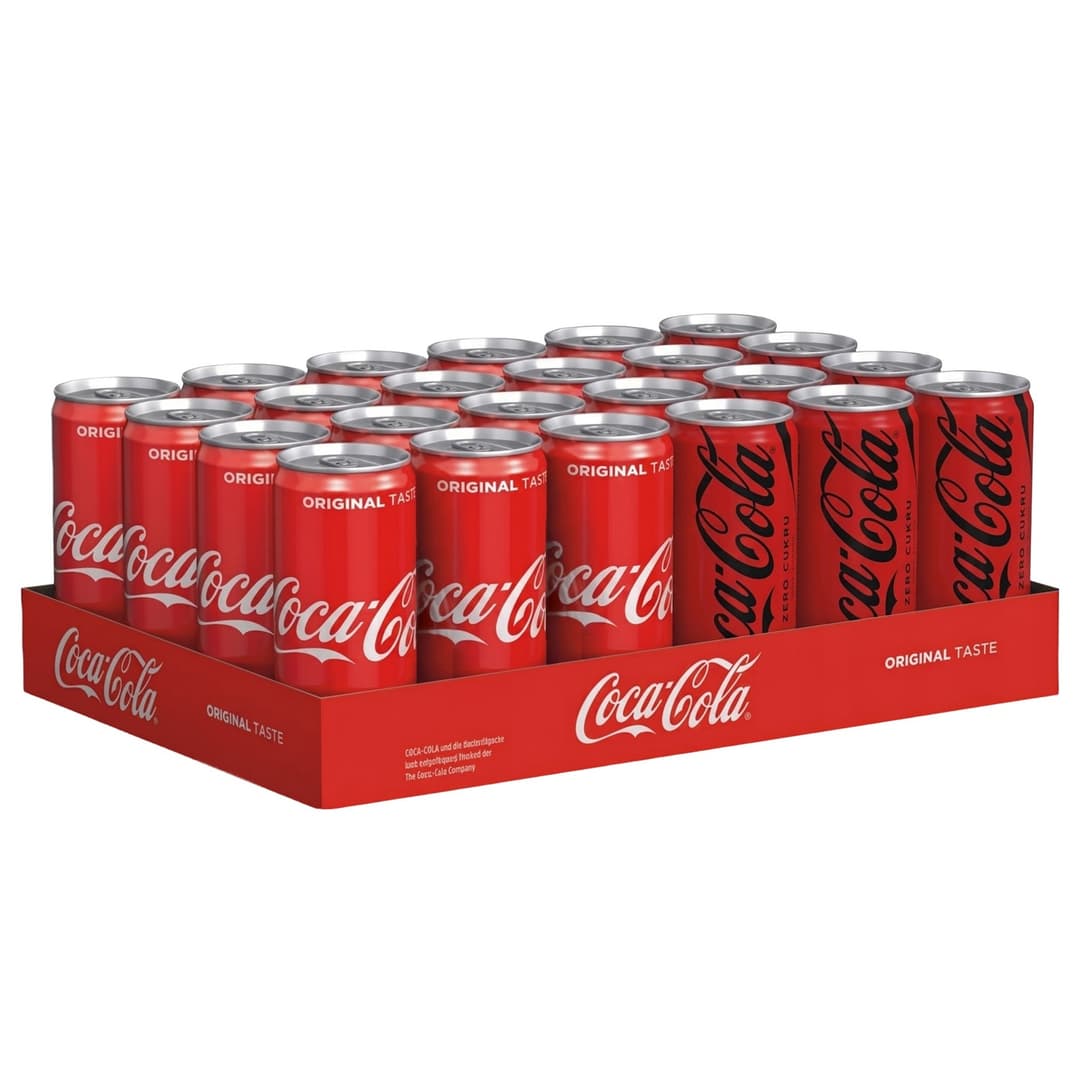 COCA-COLA Napój gazowany Mix (12x normal + 12x zero) 24 x 200 ml