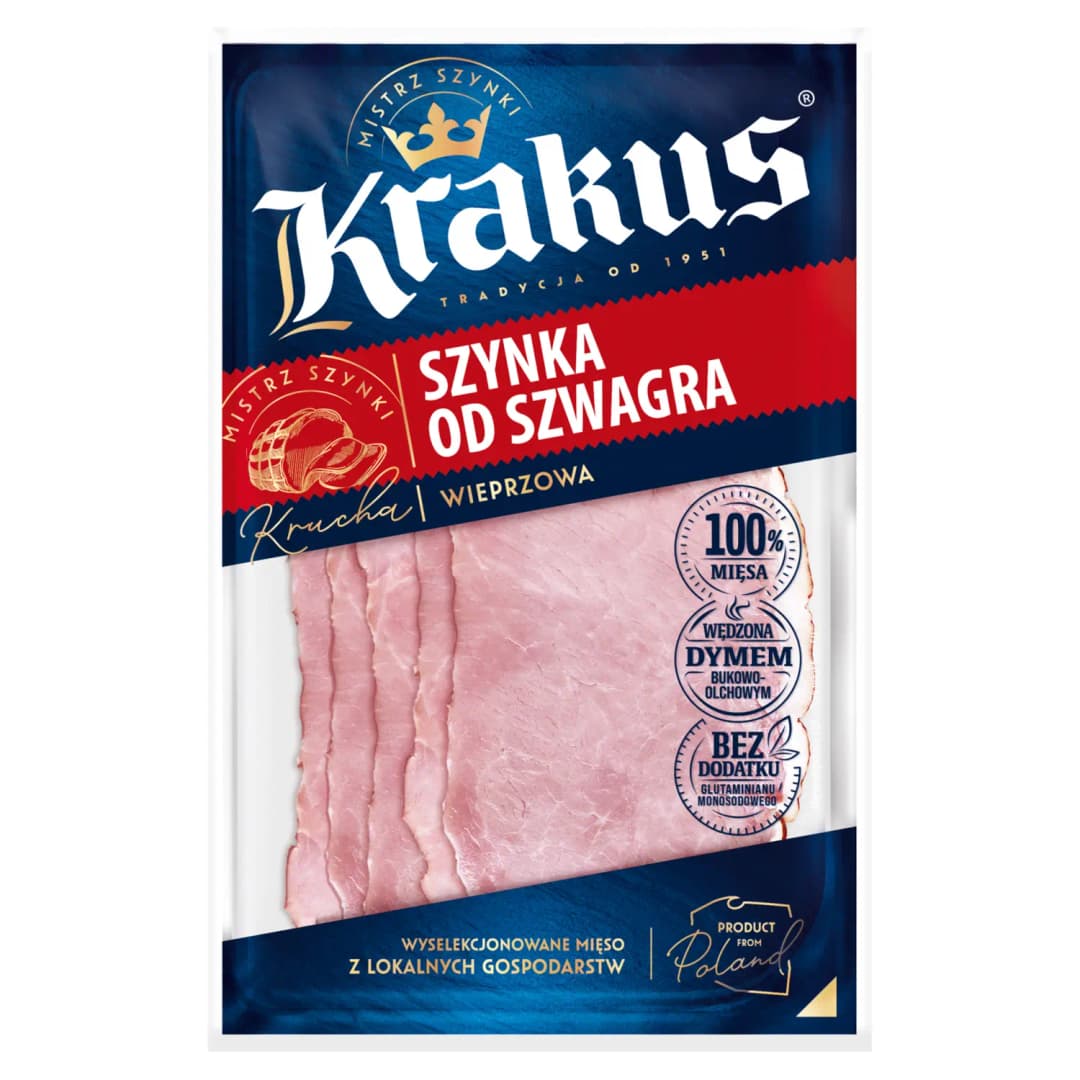 KRAKUS Szynka od szwagra plastry 90 g