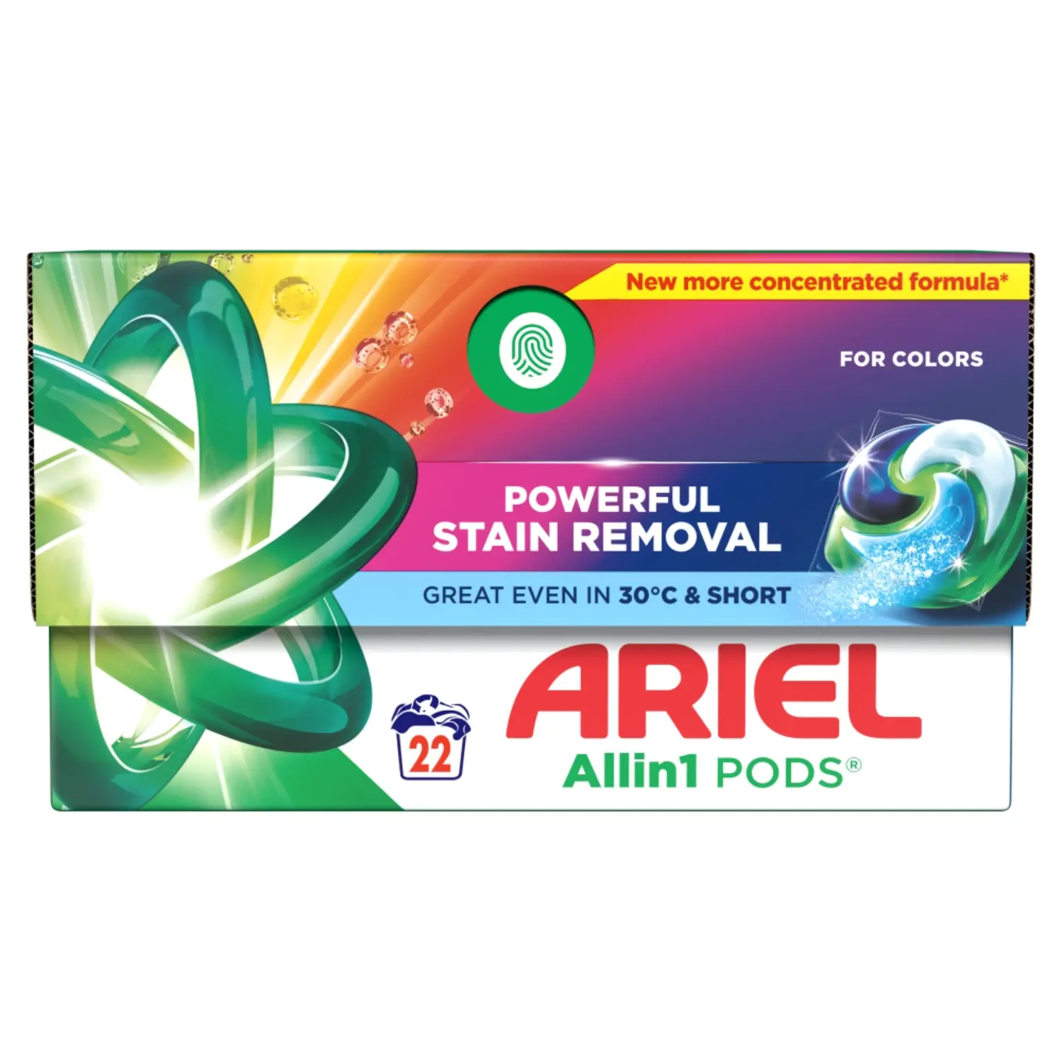 ARIEL ALLIN1 Kapsułki do prania tkanin kolorowych 22 szt.