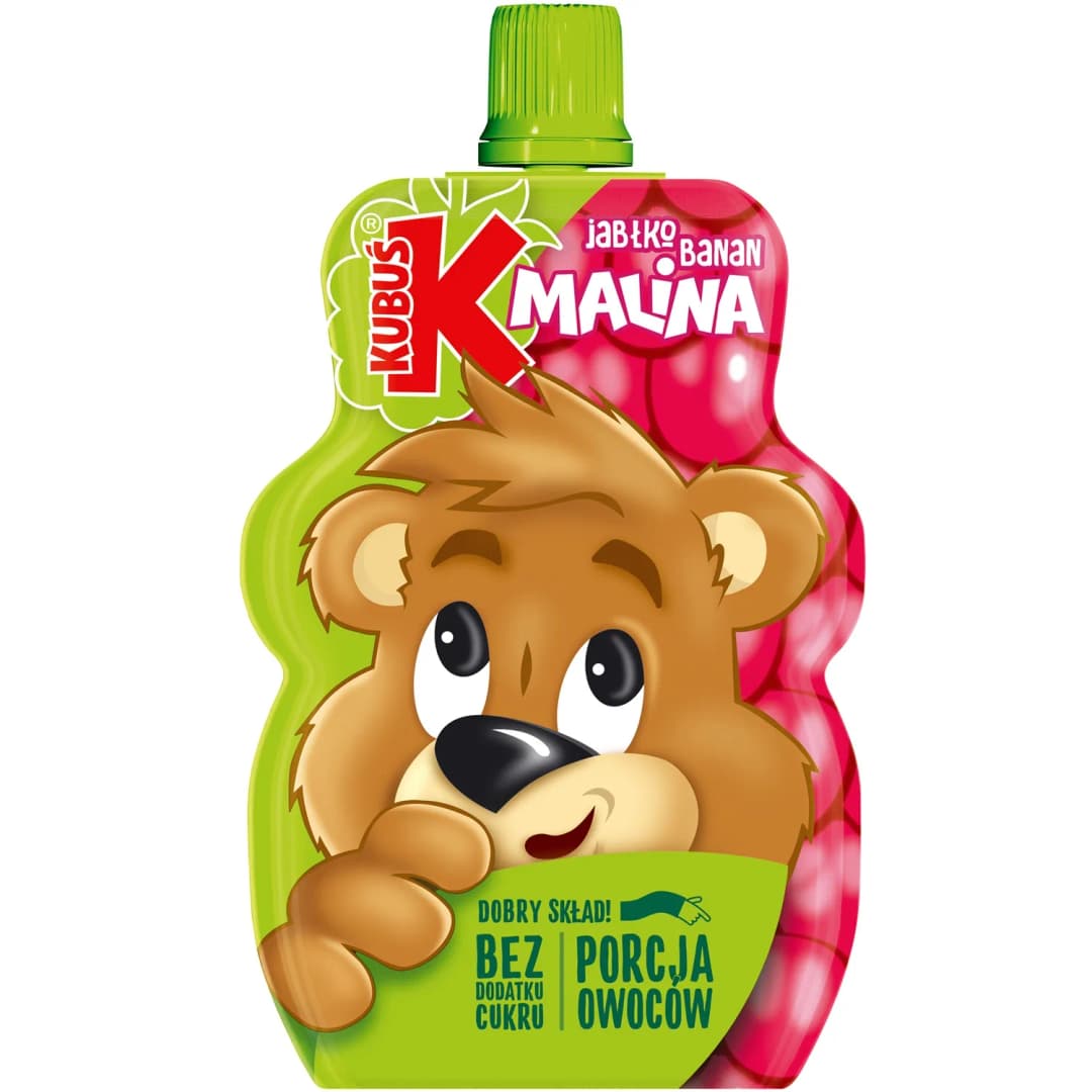 KUBUŚ Mus owocowy jabłko-banan-malina 100 g