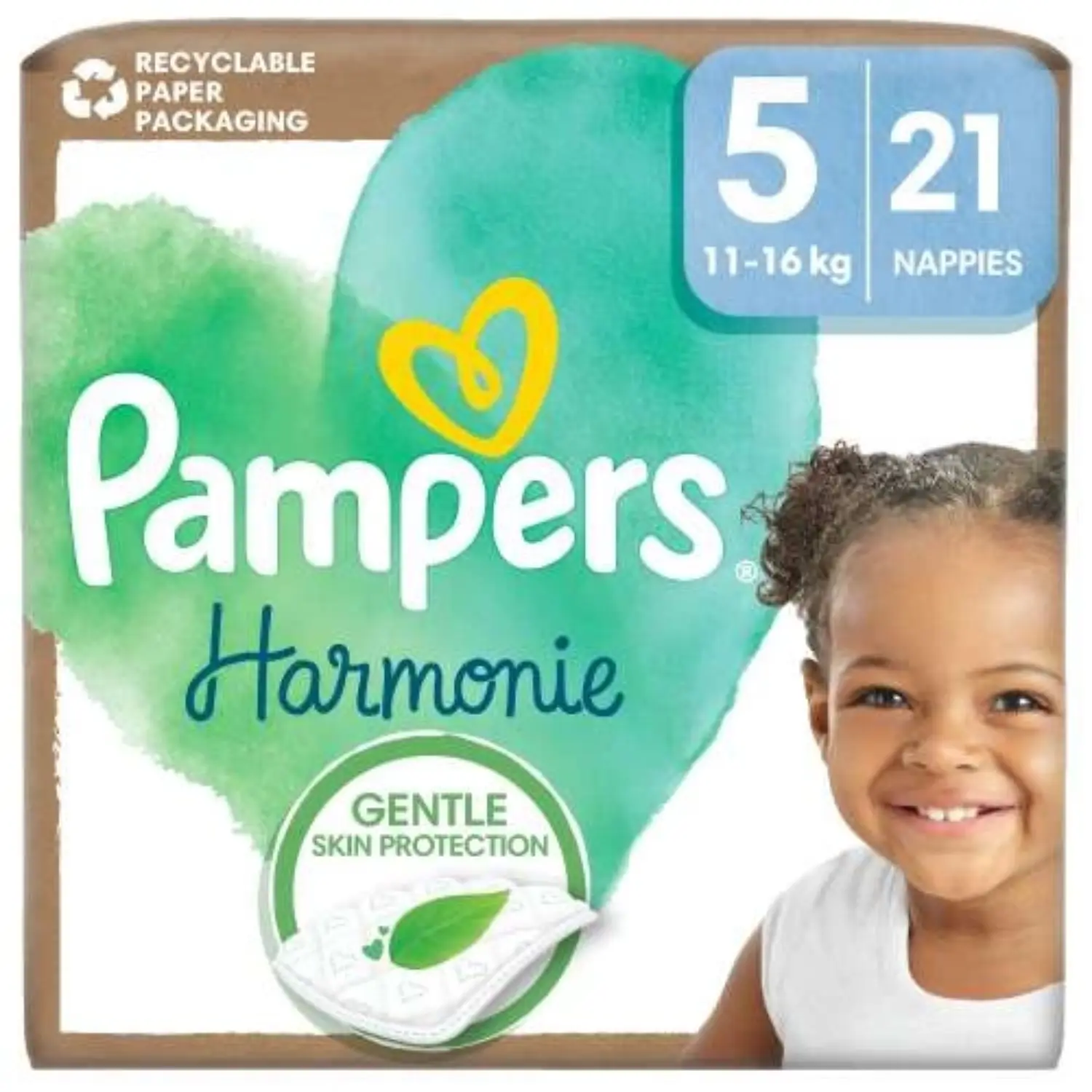 PAMPERS HARMONIE Pieluszki Rozmiar 5, 11kg-16kg 21 szt.