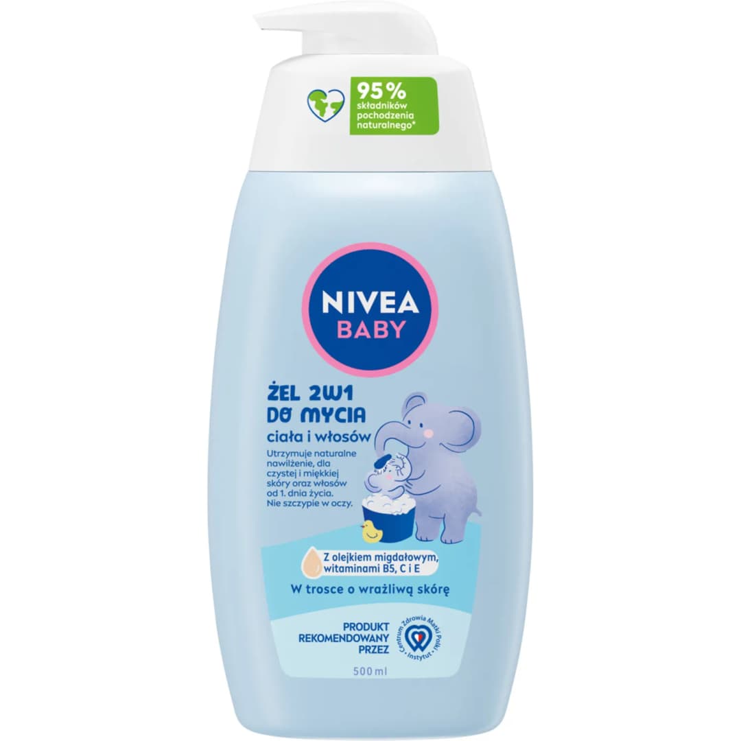 NIVEA BABY Żel do mycia ciała i włosów 2w1 od 1 dnia życia 500 ml