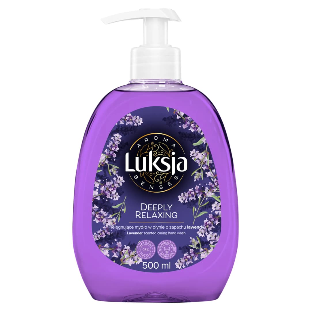 LUKSJA AROMA SENSES Mydło do rąk o zapachu lawendy 500 ml