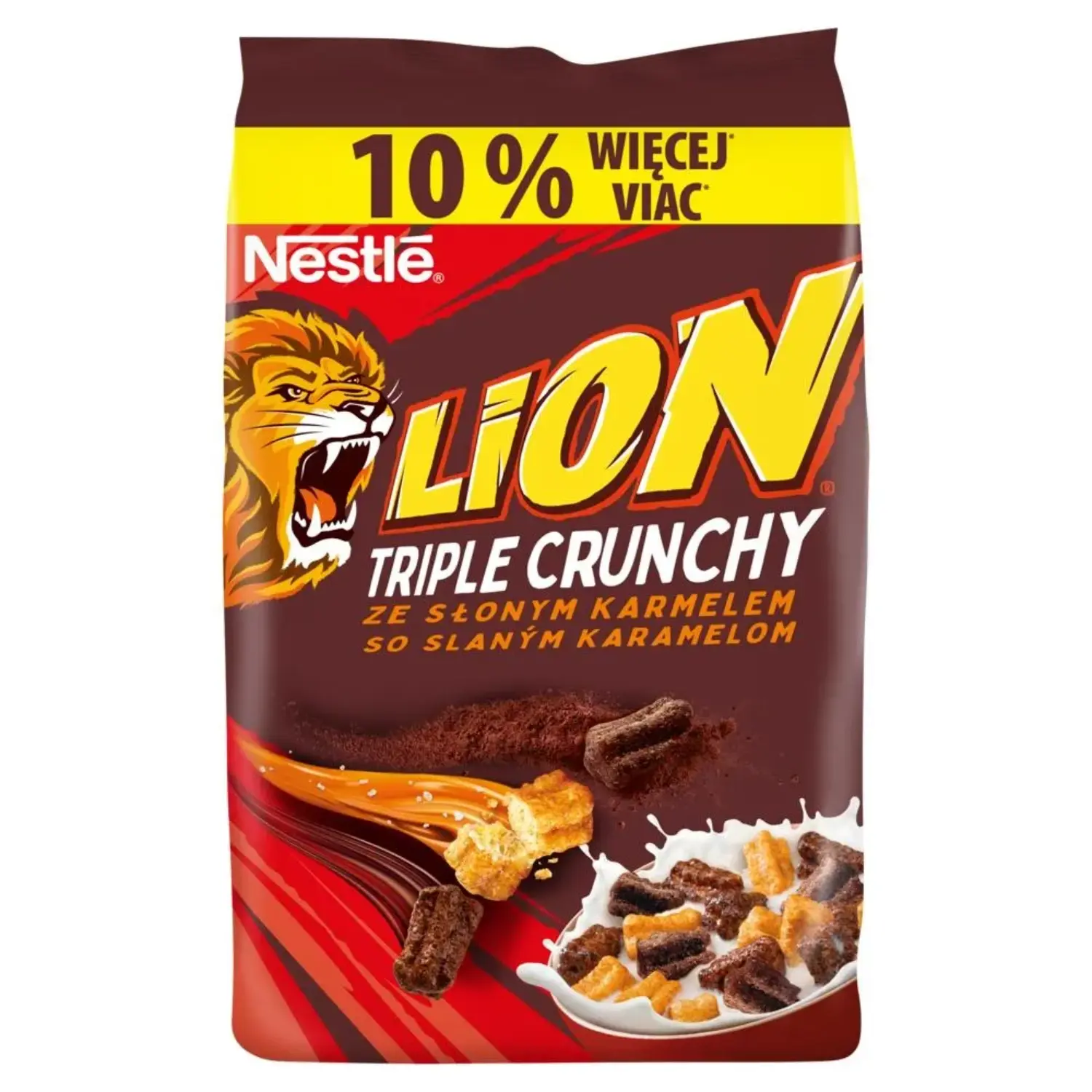 NESTLÉ Płatki śniadaniowe Lion Triple Crunchy 385 g