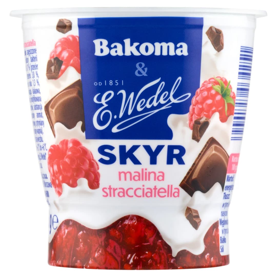 BAKOMA & E. WEDEL Skyr malina-stracciatella 150 g