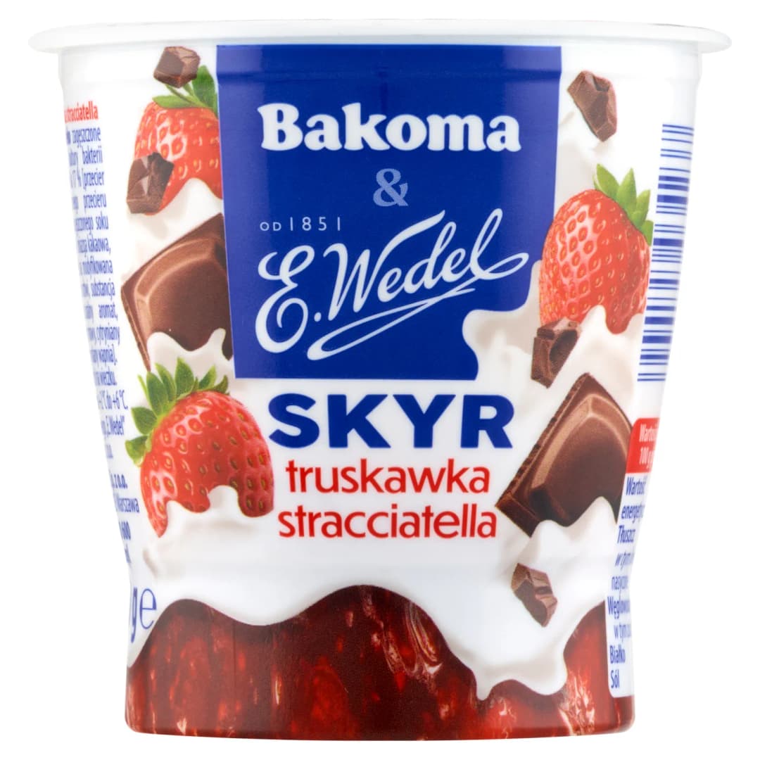 BAKOMA & E. WEDEL Skyr truskawka-stracciatella 150 g