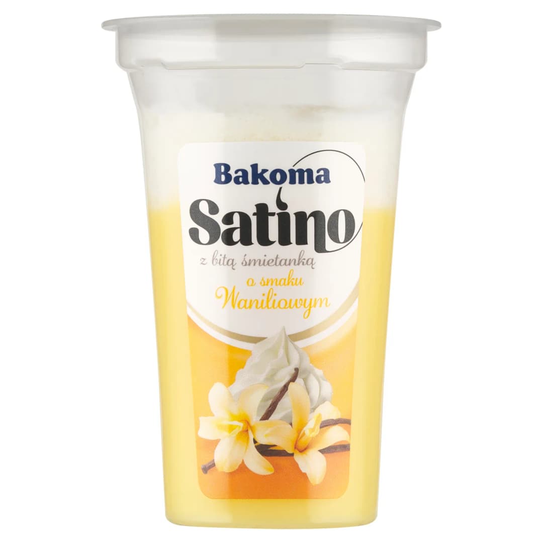 BAKOMA SATINO Deser waniliowy z bitą śmietaną 165 g