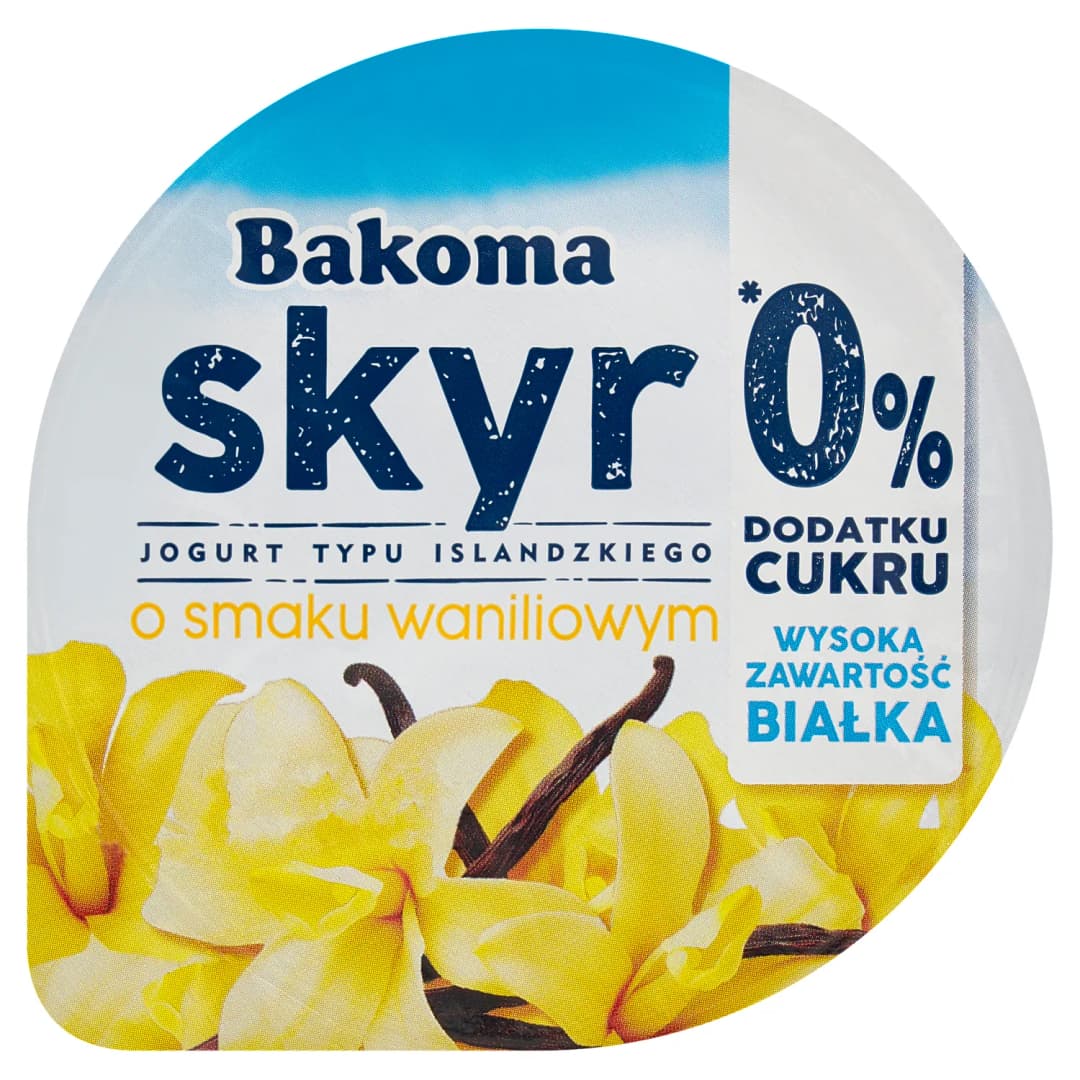 BAKOMA Skyr o smaku waniliowym bez cukru 150 g