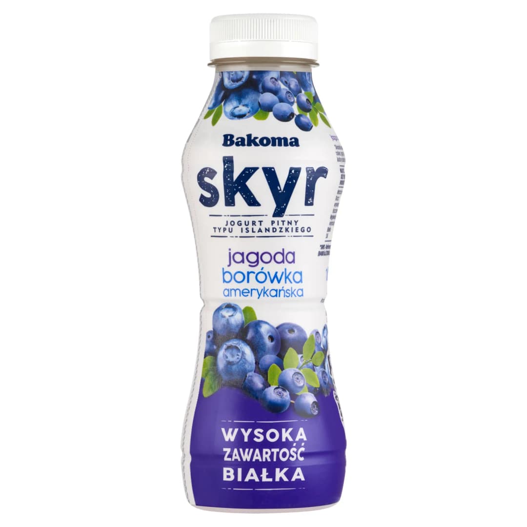BAKOMA Skyr pitny jagoda-borówka 300 g