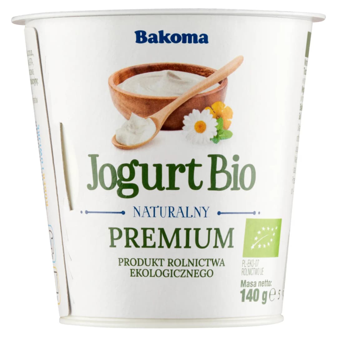 BAKOMA PREMIUM Jogurt naturalny BIO 140 g