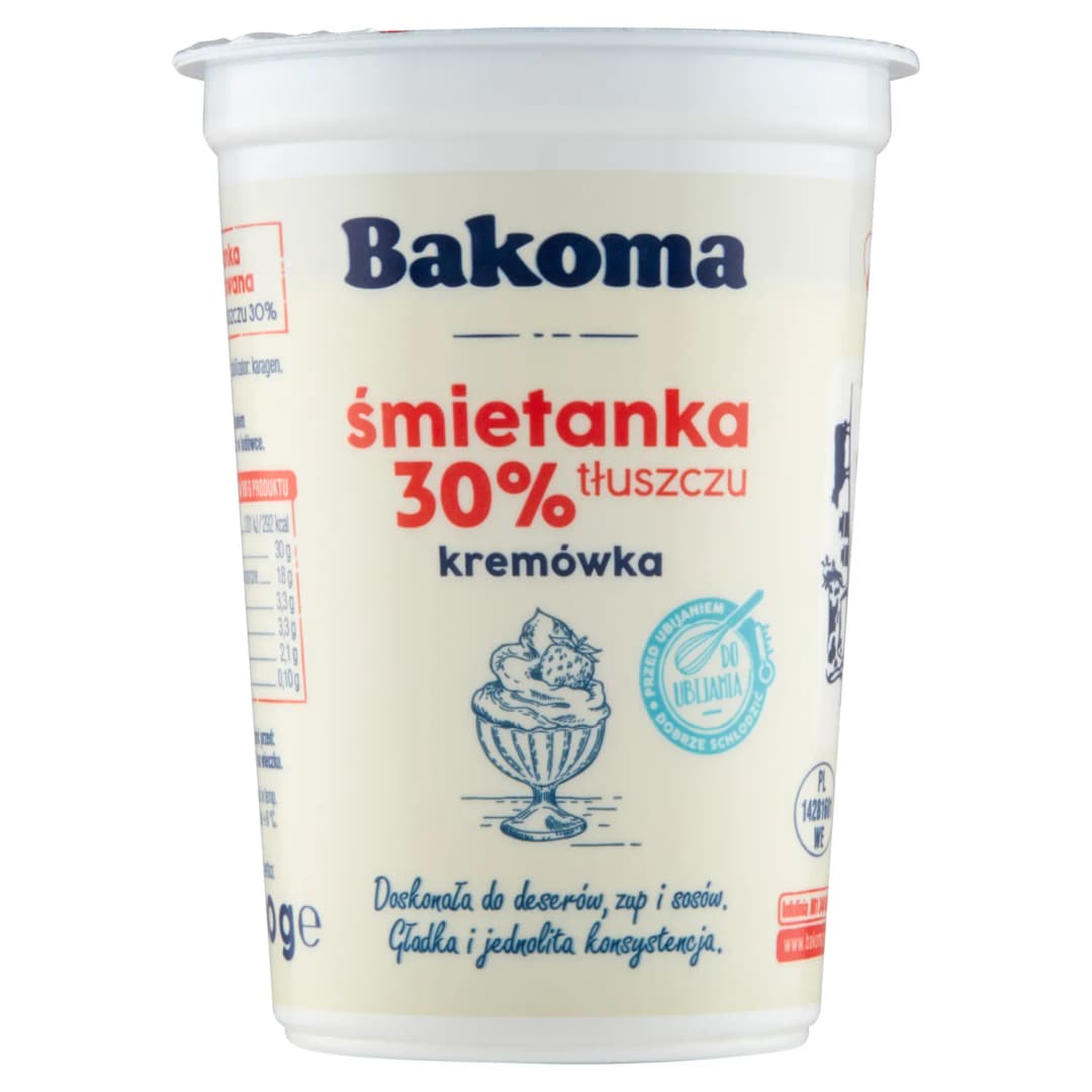 BAKOMA Śmietanka kremówka 30% 200 g