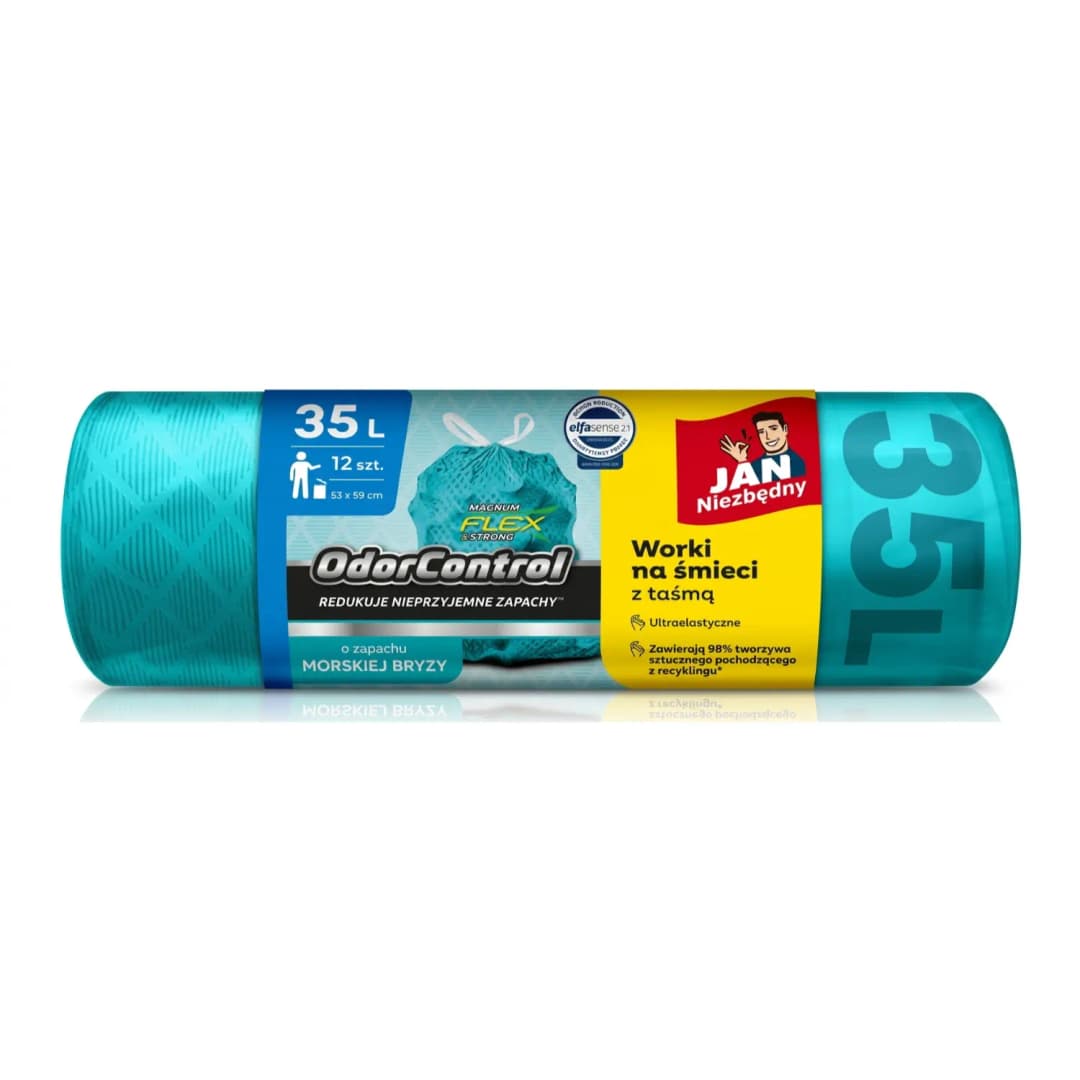 JAN NIEZBĘDNY Worki na śmieci Magnum Flex Odor Control 35 l 12 szt.