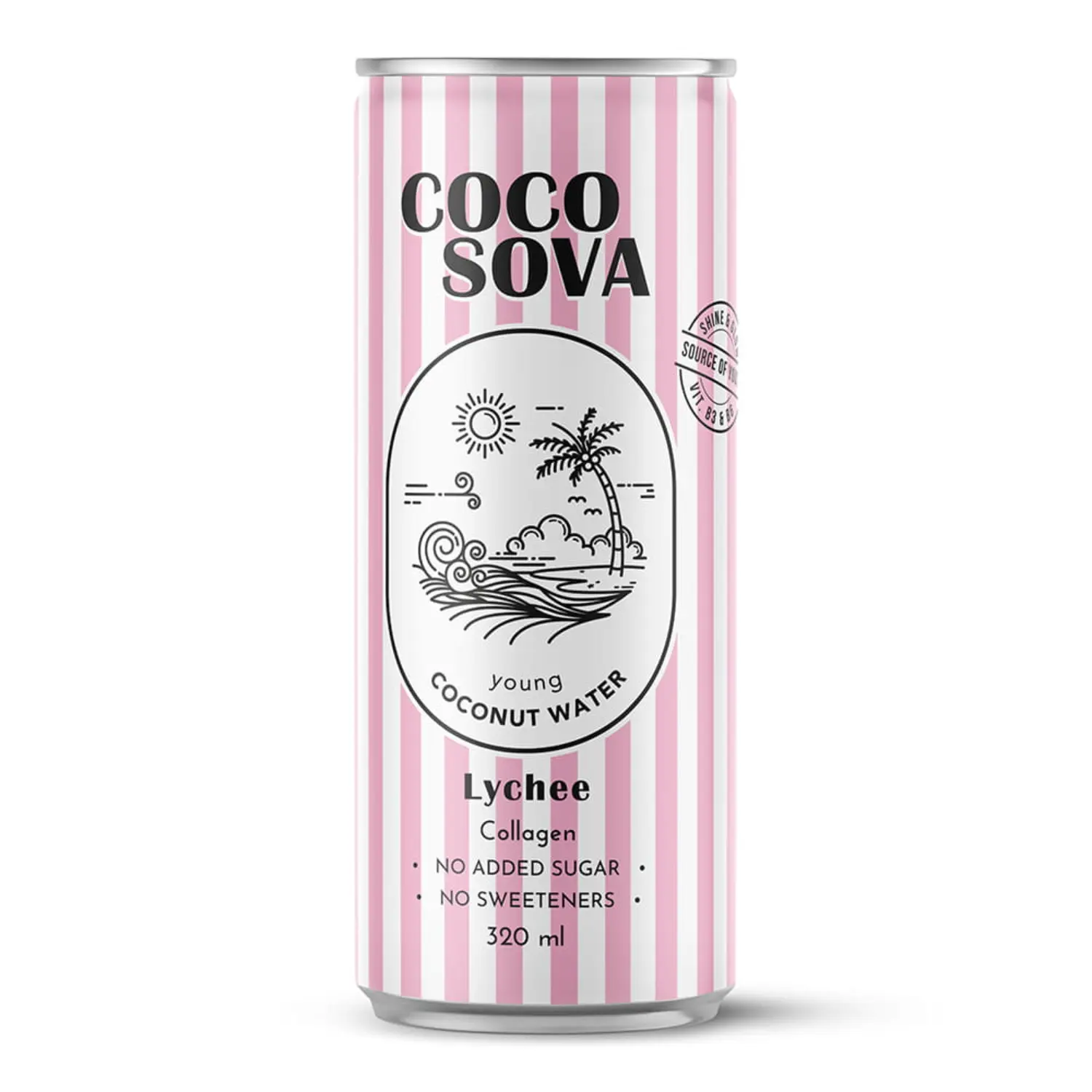 COCOSOVA Woda kokosowa z lichee 320 ml