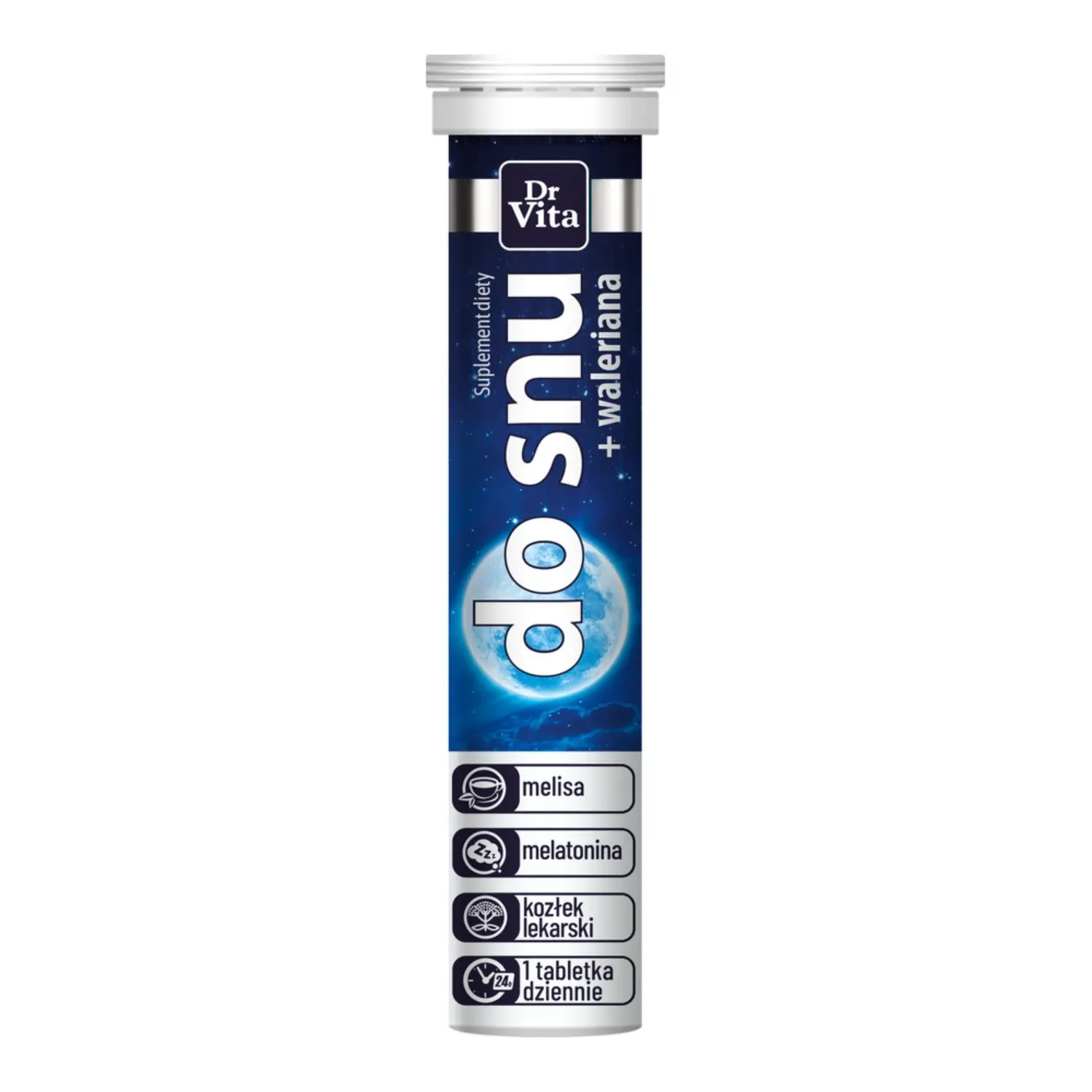 DR VITA Suplement diety Do snu + waleriana (20 tabletek musujących)