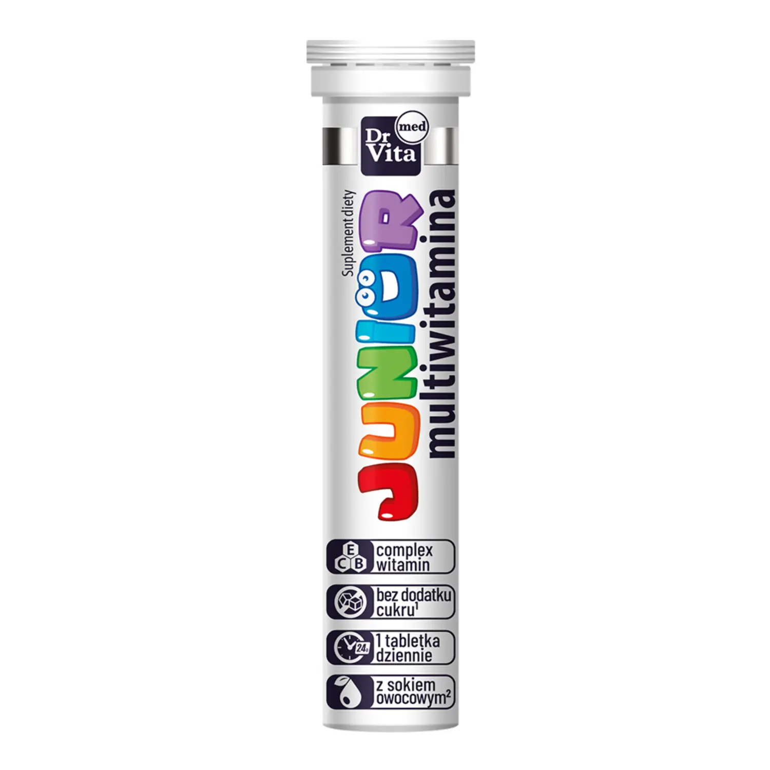DR VITA Suplement diety Multiwitamina Junior (20 tabletek musujących)