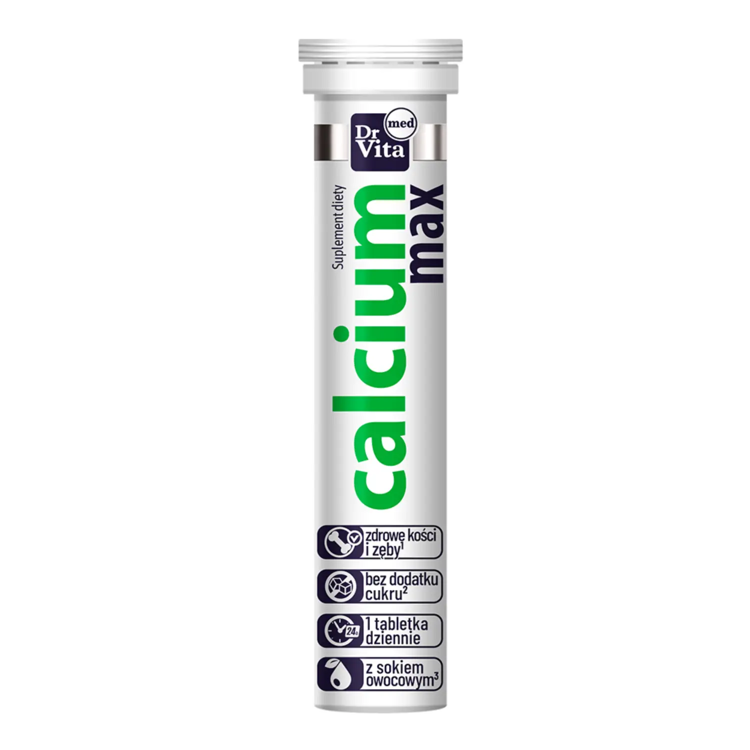 DR VITA Suplement diety Calcium Max (20 tabletek musujących)