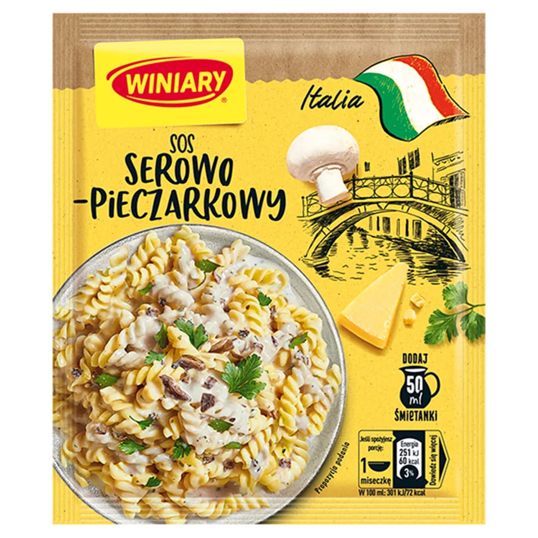 WINIARY Sos serowo-pieczarkowy Italia 29 g