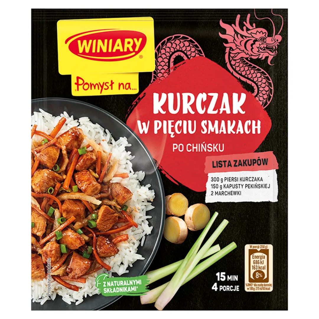 WINIARY POMYSŁ NA... Kurczak w pięciu smakach po chińsku 37 g