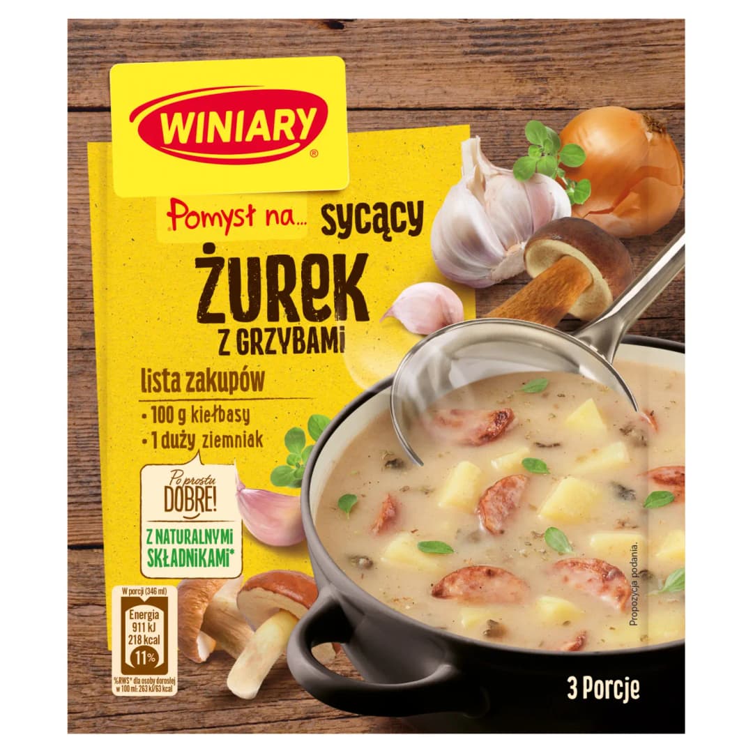 WINIARY POMYSŁ NA... Żurek sycący z grzybami 49 g