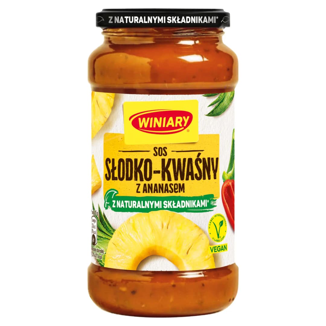 WINIARY Sos słodko-kwaśny z ananasem 500 g