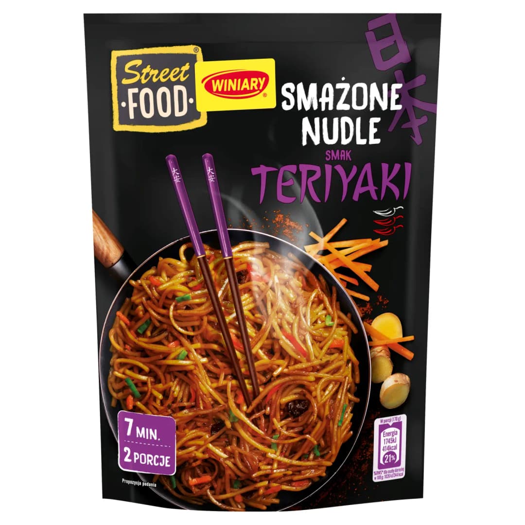 WINIARY Nudle smażone smak teriyaki Street Food 130 g