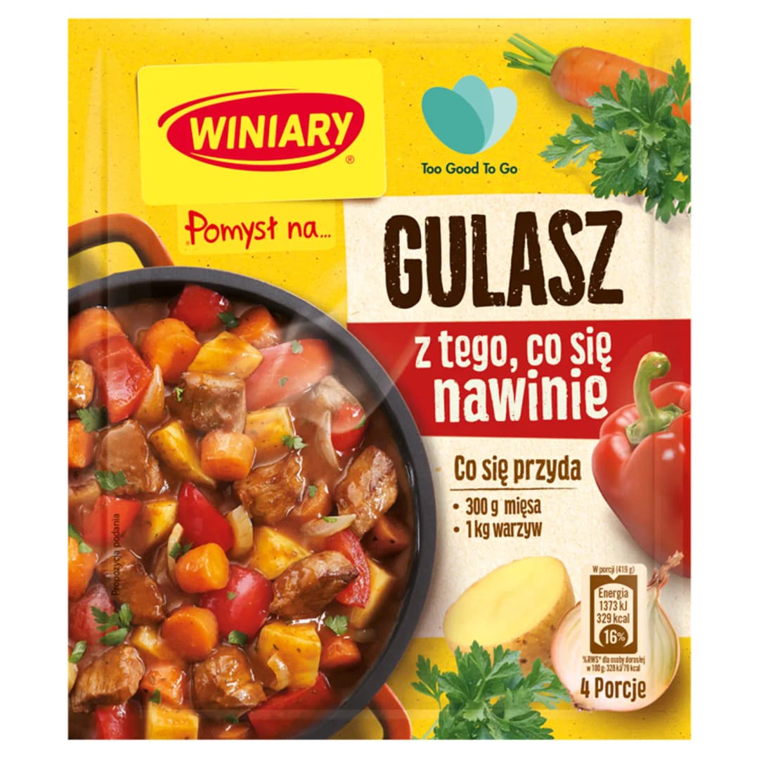 WINIARY POMYSŁ NA... Gulasz z tego co się nawinie 42 g