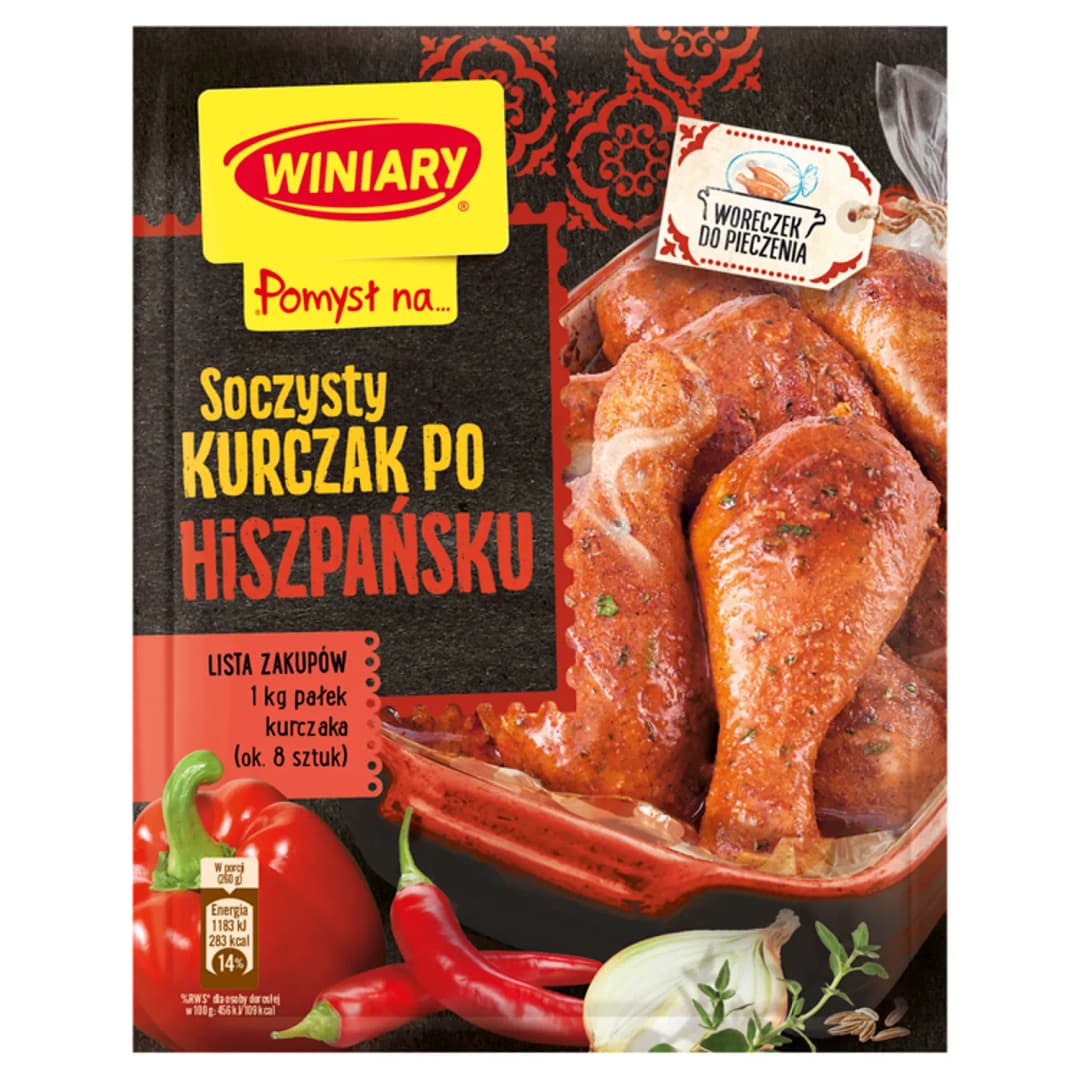 WINIARY POMYSŁ NA... Soczysty kurczak po hiszpańsku 38 g